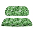 thumbnail image 2 of Pzuqiu Clover Green Pattern Golf Cart Seat Covers Kit Comfortable, for Outdoor, Golf Cart Backrest Cover, Compatible with Club Car Yamaha Seats, 2 of 10