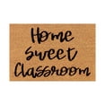 thumbnail image 1 of Summer Tropical Coir Door Mat Door Mats Outdoor Door Rug Inside Rectangular Entryway Welcome Doormat for Home Entrance, Outside Entry, Yard, Floor, Patio, 16x24 Inch Home Sweet Classroom, 1 of 5