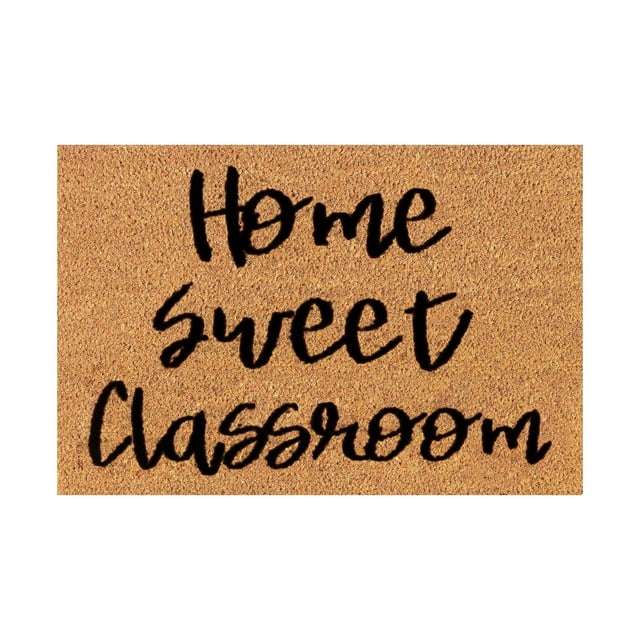 Summer Tropical Coir Door Mat Door Mats Outdoor Door Rug Inside Rectangular Entryway Welcome Doormat for Home Entrance, Outside Entry, Yard, Floor, Patio, 16x24 Inch Home Sweet Classroom
