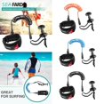 thumbnail image 1 of kurtrusly 5ft Bodyboard Surfboard SUP Wrist Leash Leg Rope Coiled Cord Pad Cuff Orange, 1 of 9