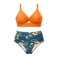 thumbnail image 3 of Plus Size Two Piece Swimsuits For Control Bikini High Waisted Bathing With Adjustable Straits Z3xplus Womens plus Size Bathing Suits Size 4c Bathing Suit Cover up plus Size plus Size High Waist, 3 of 3