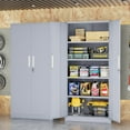 thumbnail image 2 of INTEGREAT Metal Storage Cabinet,71" Cement Grey Office Metal Cabinet with Locking Doors and Adjustable Shelves,Steel Locking Cabinets for Office,Home,Garage,Gym,School, 2 of 18