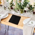 thumbnail image 4 of Minkissy 4pcs Party Cloth Napkins Black Polyester Reusable Table Decor For Adults Wedding, 4 of 6