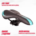 thumbnail image 3 of Asiento para bicicleta MTB Mariluz WL-3129 Negro Verde, 3 of 6