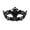 Black, variant on Mskk Metallic Hollow‑Cut Venetian Masquerade Eye Mask for Women, Ornate Scroll Carved Half‑Face Party Mask, Halloween Mardi Gras Costume Ball Fancy Dress Accessory, Black