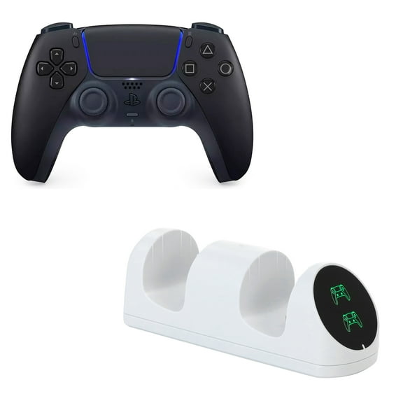 DualSense Controller in Black with Charging Dock