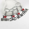 thumbnail image 3 of Yesbay I Love Mom/Dad/Mama/Papa Letters Pendant Keychain Father's/Mother's Day Jewelry,Key Chain, 3 of 6