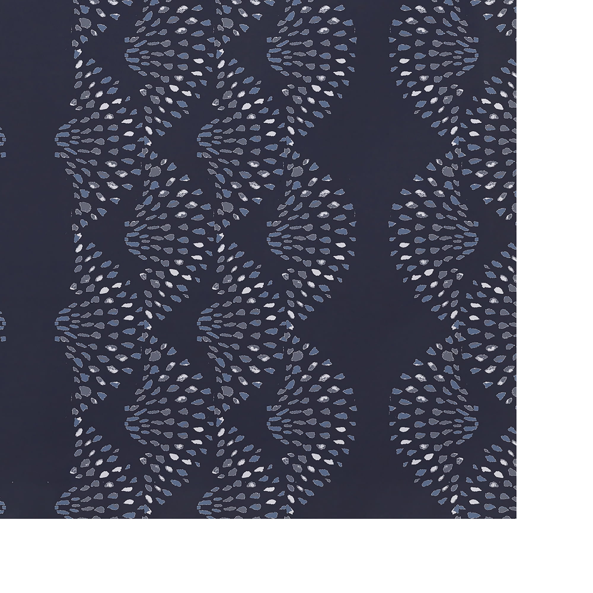 Simply Daisy Dotted DÃ©cor 18 x 14 Inch Blue Stripe Print Placemat (Set of 4)