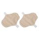 thumbnail image 4 of 2 compresas menstruales lavables de algodón puro, color piel, transpirables, a prueba de fugas, reutilizables, universales para mujeres, 4 of 10
