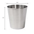 thumbnail image 7 of happimess Nolan Modern Classic Smooth Steel 2 Gal Waste Bin, Brushed Steel (Set of 2), HPM1113C-SET2, 7 of 7