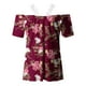 thumbnail image 4 of Blusa informal de manga corta con cuello en V y encaje con hombros descubiertos para mujer OAVQHLG3B Store  lin121212, 4 of 5