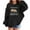 N50-Black, variant on NAFUU Fashion Girls Hoodies Long Sleeve Hooded Sweatshirt Casual Pullover With Prints Kids Fashion Clothes Hoodie Tops For School Wear 3-4 Years