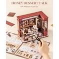 thumbnail image 4 of Kit de casa en miniatura ROBOTIME Honey Dessert Talk con luz LED, 4 of 8