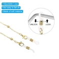 thumbnail image 4 of Uxcell Eyeglass Chains for Women, Stylish Glasses Chain Sunglass String for Reading Blue Light Glasses, Pale Gold, 4 of 5