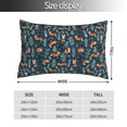 thumbnail image 2 of Fuzoiu Playful Foxes Forest Blues Print Pillow Case with Hidden Zipper,Pillow Covers,Soft and Comfortable Pillowcase-16"x24", 2 of 6