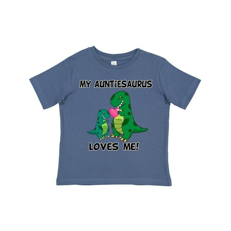 

Inktastic My Auntiesaurus Loves Me Gift Toddler Boy or Toddler Girl T-Shirt