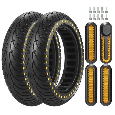 Carevas Electric Scooter Tire 8.5 inches Electric Scooter Tire Shock-absorbing Rubber Wheel Non-pneumatic Wheel Replacement for M365 Electric Scooter