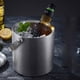 thumbnail image 1 of Cubo de hielo aislante con mango de cuero, gran refrigerador de bebidas de 2L para vino, champán, cócteles y cerveza, fácil de limpiar, ideal para fiestas y reuniones, 1 of 2