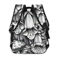 thumbnail image 4 of Honeii Monochrome Botanical Illustration Print Backpack for Both Men and Women, Basic Bookbag for College, Work, or Travel,Rucksack Computer Bag-One Size, 4 of 5