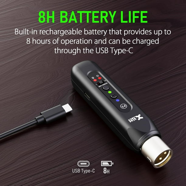 Xvive P3 Wireless XLR Bluetooth Receiver, Bluetooth Adapter for