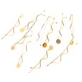 thumbnail image 4 of 10pcs Metal Waced Design Pins Pinzas para el cabello Pinzas para el cabello Colcomx Pinza de pelo de moda para mujer, 4 of 8