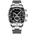 thumbnail image 1 of Reloj Curren Technos 8355 para hombre con esfera azul de acero inoxidable S, 1 of 8