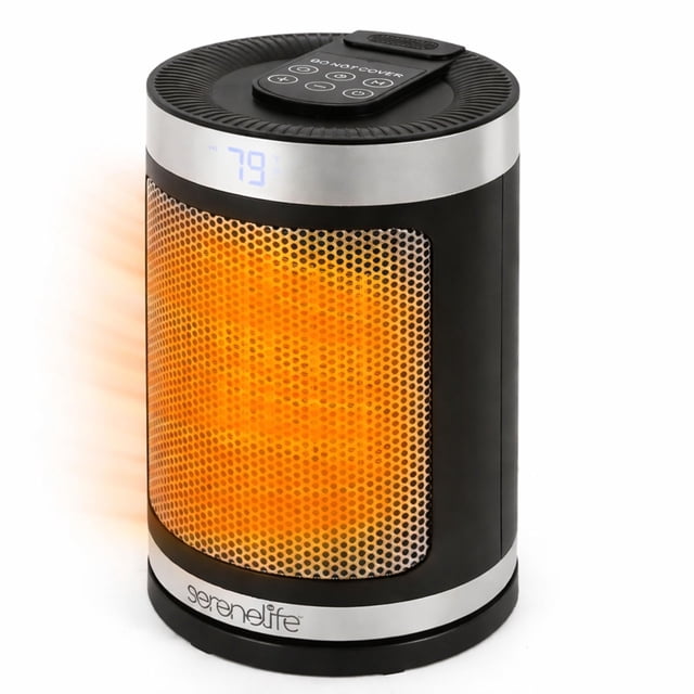 Calentador eléctrico para interiores SereneLife, 1500 W, eléctrico, negro