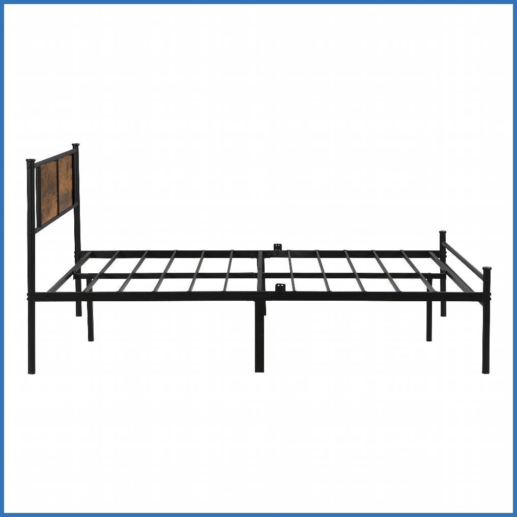 King Size Metal Platform Bed Frame with Velvet Headboard - No Box Spring Needed, LED Lights, Under Bed Storage, Black for Master Bedroom
