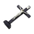 thumbnail image 1 of Crucifijo de Madera Religiosa, Estatua de Jesús, Escultura, Decoración de Mesa para Oraciones para Dormitorio, Hogar, Oficina, Estantería, Regalos de Negro Macarena Figurilla Jesús Cruz, 1 of 8
