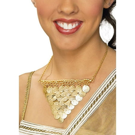 Gold Coin Necklace Rubies 6946