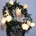 thumbnail image 4 of Rose rattan light string LED foam small white flower rattan light string wedding indoor balcony decorative light, 4 of 5