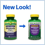 Spring Valley Extra Strength Melatonin Tablets Sleep Support Dietary Supplement, 10 mg, 120 Count