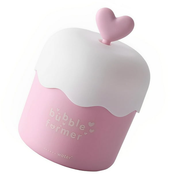 Vogacara Fabricante de espumas, Manual de ducha, burbujeador de plástico de mano, dispositivo de limpieza para el cuidado, taza, baño Maquillaje Facial Tipo 2