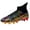 Black-Gold Long Stud, variant on Men’s Lightning Speed Soccer Cleats, Metallic Gradient Football Boots with Dynamic Sock Collar, Ultra-Light AG/FG Training Shoes, Reflective Power Grip Outsole, Futuristic Sports Sneakers