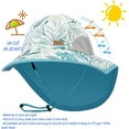 thumbnail image 5 of Toddler Sun Hats with Neck Flap Infant Baby Boys Girls Swim Hat with Sunglasses Kids UPF 50+ Beach Caps, 5 of 8