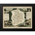 thumbnail image 2 of Levasseur, Victor 14x12 Black Modern Framed Museum Art Print Titled - Atlas Nationale Illustre II, 2 of 5