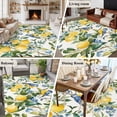 thumbnail image 6 of Lemon Bird Large Area Rugs for Bedroom Living Room, Soft Non Slip Carpet Bedside Rug, Watercolor Yellow Green Foliage Flower Leaf Rectangular Floor Cover Kitchen Accent Rug 6'x9' for Office, 6 of 9
