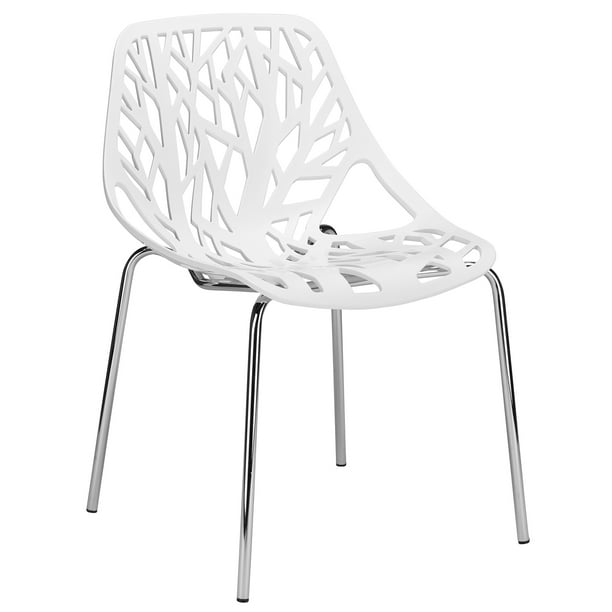 Edgemod Birds Nest Dining Side Chair in White - Walmart.com - Walmart.com
