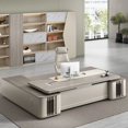 thumbnail image 3 of Light Luxury Boss Table And Chair Combination Simple Modern Chairman Office Single Person Atmosphere Desk Business Furniture My Lux Decor Round, 3 of 18