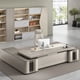 thumbnail image 3 of Light Luxury Boss Table And Chair Combination Simple Modern Chairman Office Single Person Atmosphere Desk Business Furniture My Lux Decor Round, 3 of 18