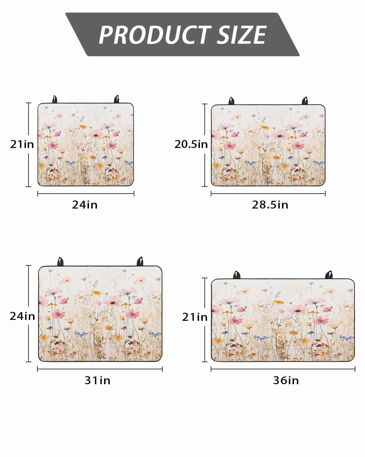 Stove Top Covers for Electric Stove, Spring Floral Glass Stovetop Cover Protector, Pastoral Botanical Summer Flowers Vintage Induction Cooktop Protector Oven Mat for Kitchen Countertop 24"x21"