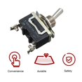 thumbnail image 2 of 5 Pcs 15A 250V SPST Control 2Pins Marche / Arrêt Interrupteur à Bascule Bottes Imperméables, 2 of 8