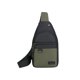 thumbnail image 2 of Bolso de Hombro Cruzado Ligero de Tela Oxford, Mochila Bandolera Multifuncional de Viaje con Correa Ajustable, Múltiples Bolsillos, 11.8x6.7x1.9 pulgadas, Gris Negro Azul Verde Militar., 2 of 6
