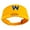 Yellow, variant on Mario World Logo Embroidered Brushed Sports Visor - Yellow OSFM