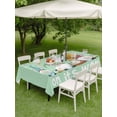 thumbnail image 3 of Outdoor Tablecloth with Umbrella Hole and Zipper, Green Gnomes Easter Rectangle Table Cloth 54x80 Inch Waterproof Tablecloth, Eggs Botanical Carrot Pastoral Picnic Table Cover for Patio Camping, 3 of 7