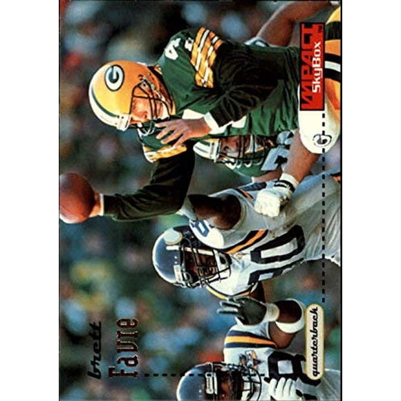 Tarjeta coleccionable Fleer 1996 SkyBox Impact Brett Favre #52