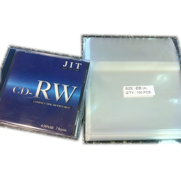 100 Pcs Standard CD Jewel Case Cello/Cellophane Bags (by UNIQUEPACKING)