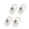 thumbnail image 1 of 4 Pcs Roue Universelle en Acier Inoxydable Roulettes Auto-Adhésives Mini Pivotantes Rotation à 360 Degrés pour Poubelle de Meubles, Facile à Utiliser, 1 of 7