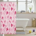 thumbnail image 5 of Brythos Shower Curtains,Lay Flat to Dry Shower Curtains for Bathroom,Bead-Style Waterproof Technology Fabric Shower Curtain,Style15,72"X72", 5 of 6