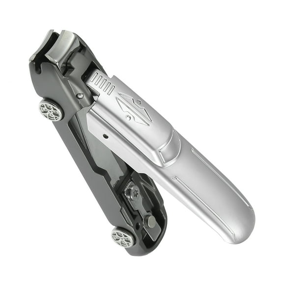 Vocoste Nail Clippers Stainless Steel Cuticle Trimmer with Curved Blade Silver Tone Grey